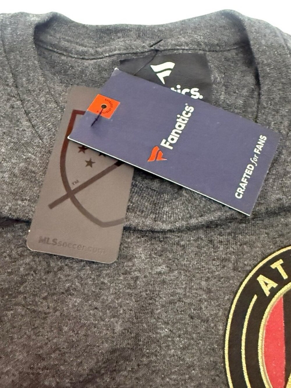 Atlanta United FC Long Sleeve Shirt Men’s 2XL Gray Fanatics MLS Soccer Tee - Picture 9 of 16